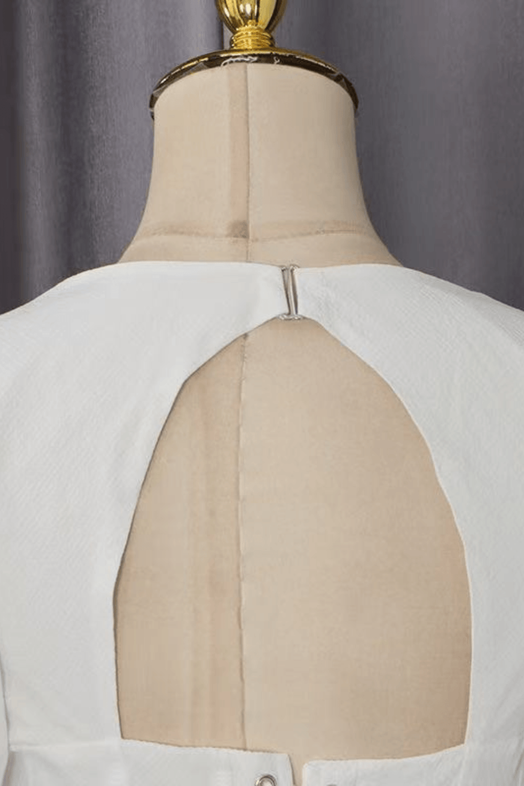 Winnie Cream Puff Sleeve Corset Peplum Top Avalabel