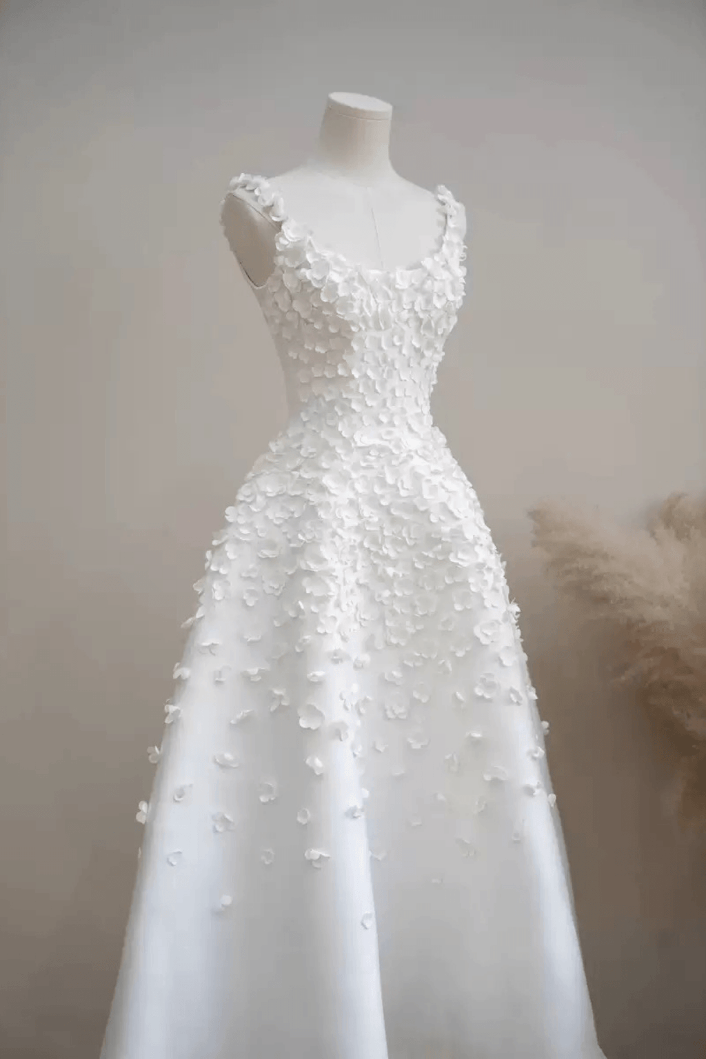 Susie White 3D Floral Sleeveless A‑Line Midi Dress Avalabel