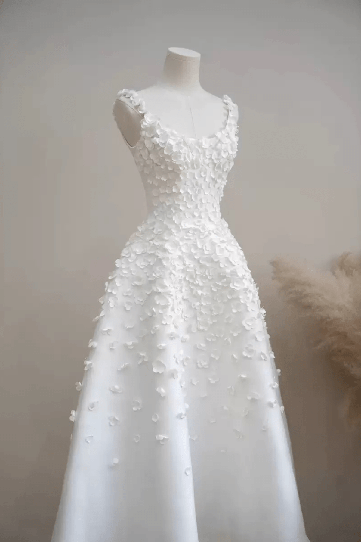 Susie White 3D Floral Sleeveless A‑Line Midi Dress Avalabel