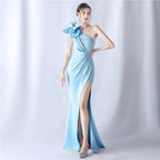 Crafted Flower With Beading Formal Dress Avalabel