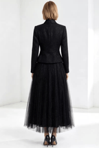 Lydia Jacket and Tulle Pleated Skirt Two Piece Set Avalabel