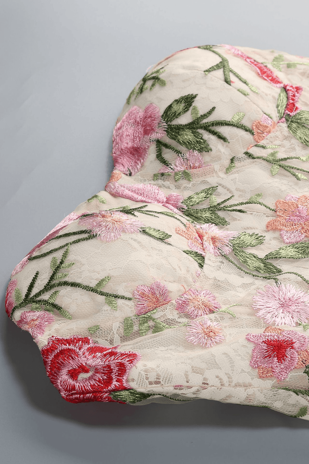 Emily Strapless Floral Embroidered Mermaid Dress Avalabel