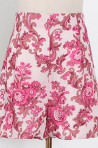 Karen Pink Floral Puff Sleeve Pants Set Avalabel