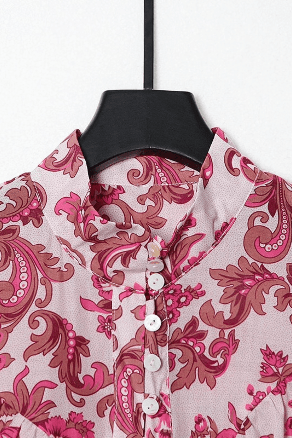 Karen Pink Floral Puff Sleeve Pants Set Avalabel