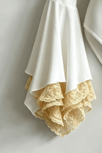 Aria Cowl Neck Layered Lace Flare Long Sleeve Top Avalabel