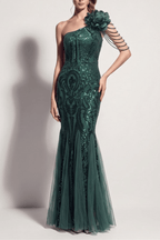 Adora One Shoulder Mermaid Maxi Dress Avalabel