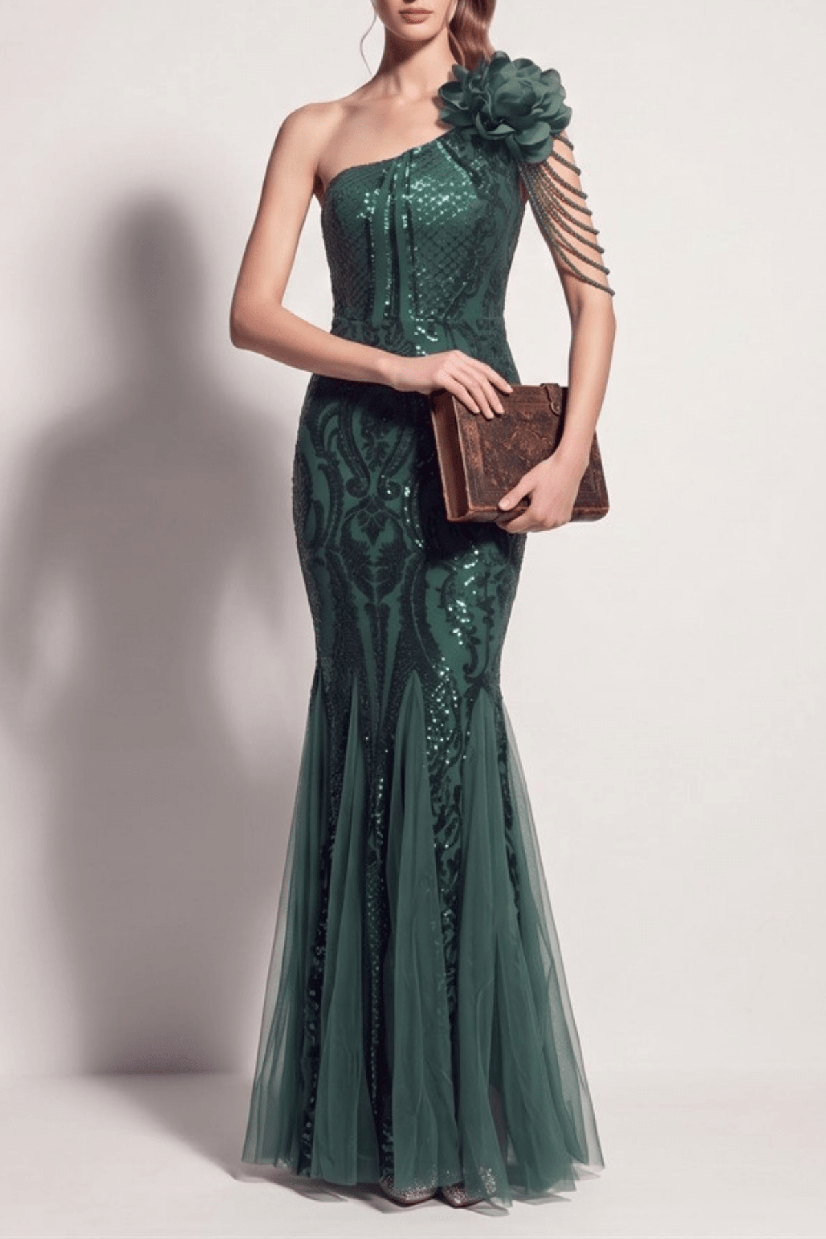Adora One Shoulder Mermaid Maxi Dress Avalabel