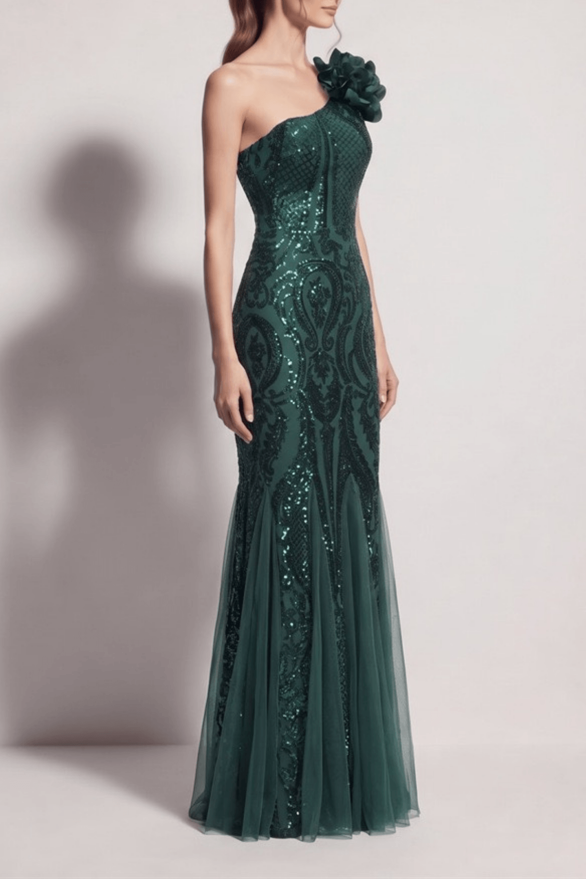 Adora One Shoulder Mermaid Maxi Dress Avalabel