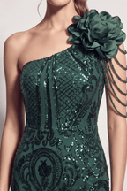 Adora One Shoulder Mermaid Maxi Dress Avalabel