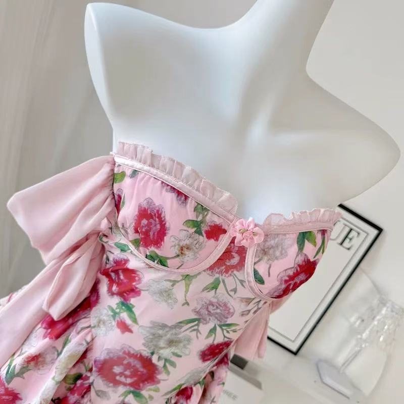 The Rosetta Silk Mini Dress Avalabel