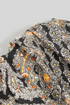 Paisley One‑Shoulder Cutout Ruffle Maxi Dress Avalabel