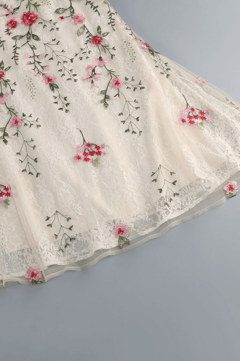 Emily Strapless Floral Embroidered Mermaid Dress Avalabel