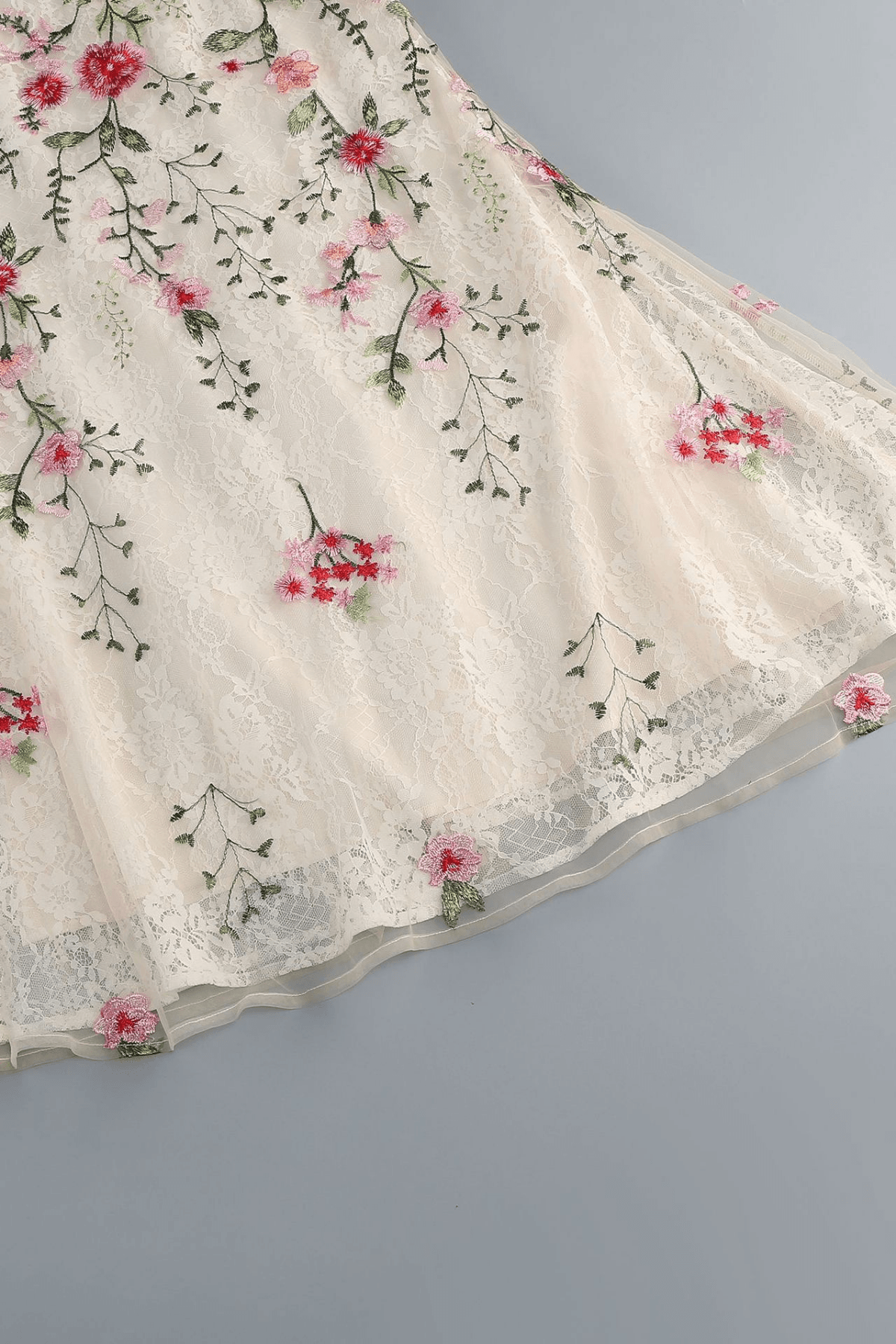 Emily Strapless Floral Embroidered Mermaid Dress Avalabel