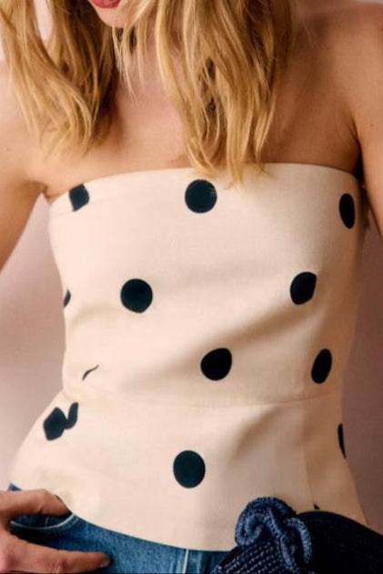 Sézane Polka Dot Adriel Blouse Avalabel