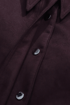 Debra Dark Burgundy Suede Belted Jacket Avalabel