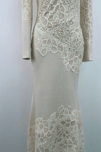 Sarah Lace Patchwork Long Sleeve Mermaid Dress Avalabel