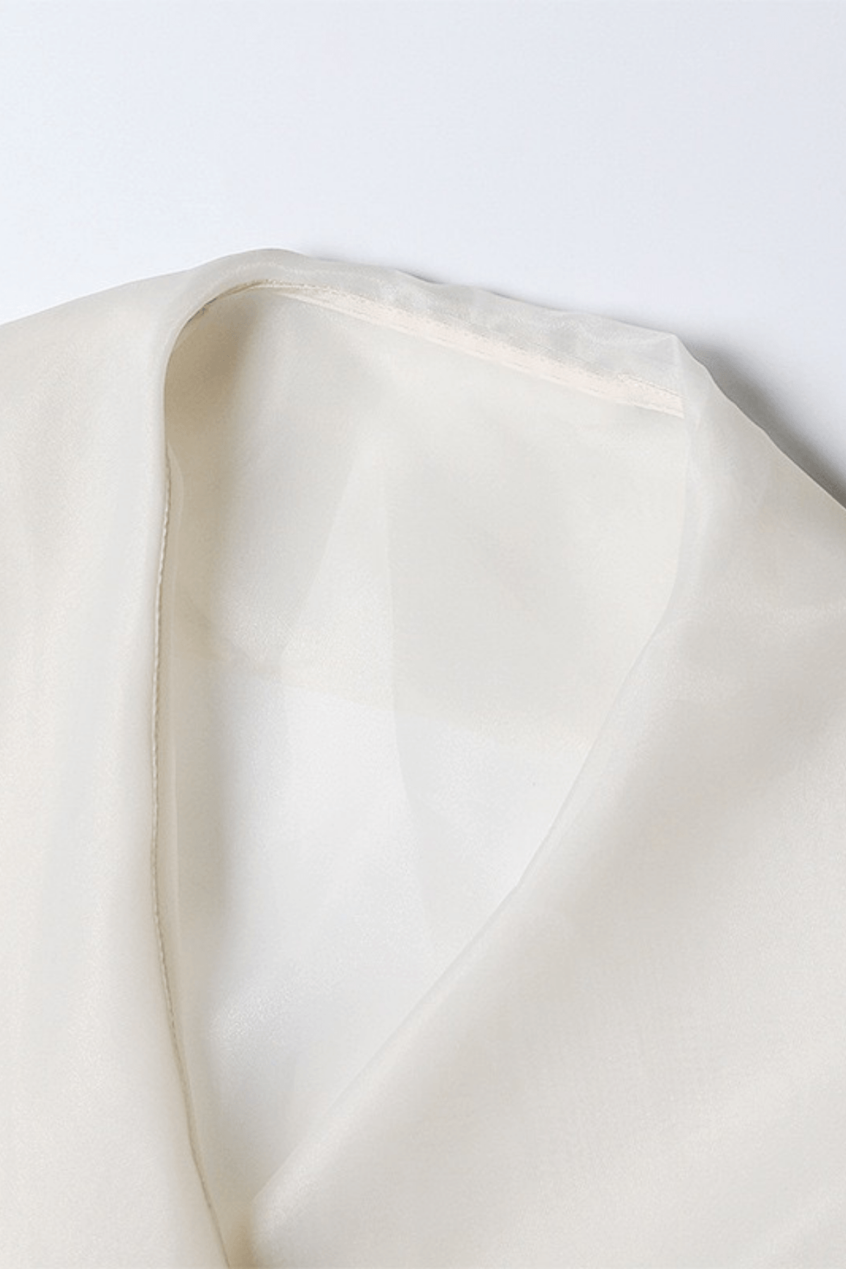 Bella White Floral Wrap Belted Bishop Sleeve Blouse Avalabel