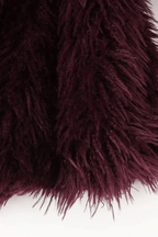 Denni Burgundy Faux Fur Cropped Jacket Avalabel
