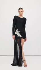 rebecca black Asymmetrical With rhinestone Embellishments Mini Dress Avalabel