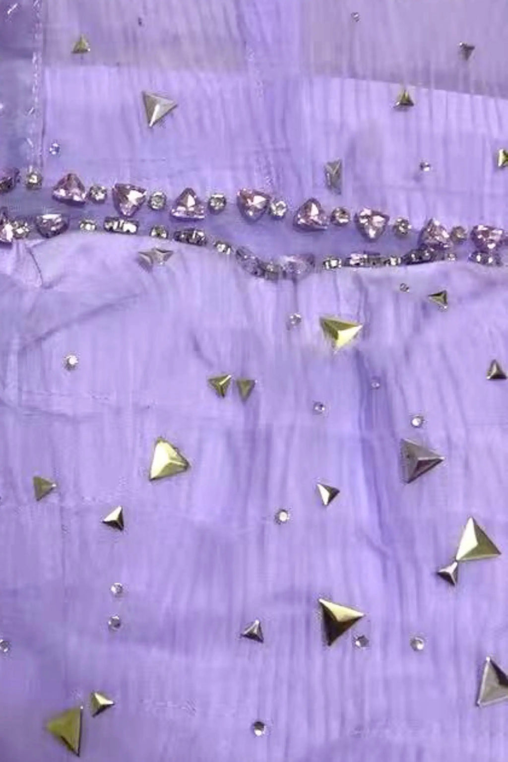 EMBELLISHED MAXI DRESS IN PURPLE Avalabel
