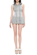 Cliffa Sleeveless Knit Mini Dress - Grey Avalabel