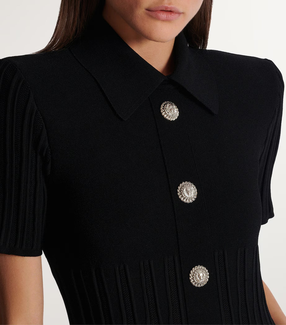 Kristin Black Knitted Mini Dress Avalabel