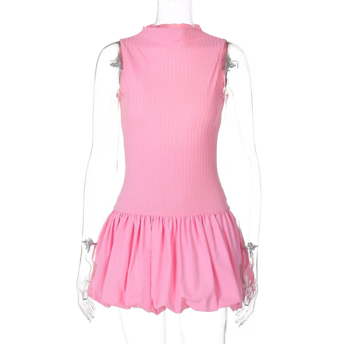 Backless Bubble Mini Dress Avalabel