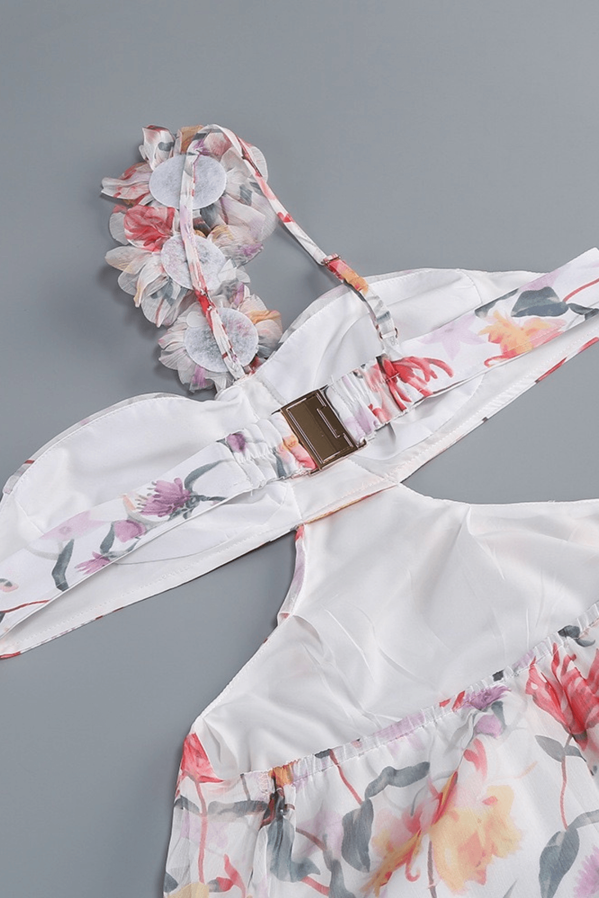 Livia Floral One Shoulder Tiered Dress Avalabel