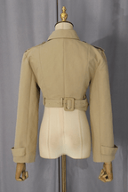 Jana Khaki Cropped Trench Jacket Avalabel