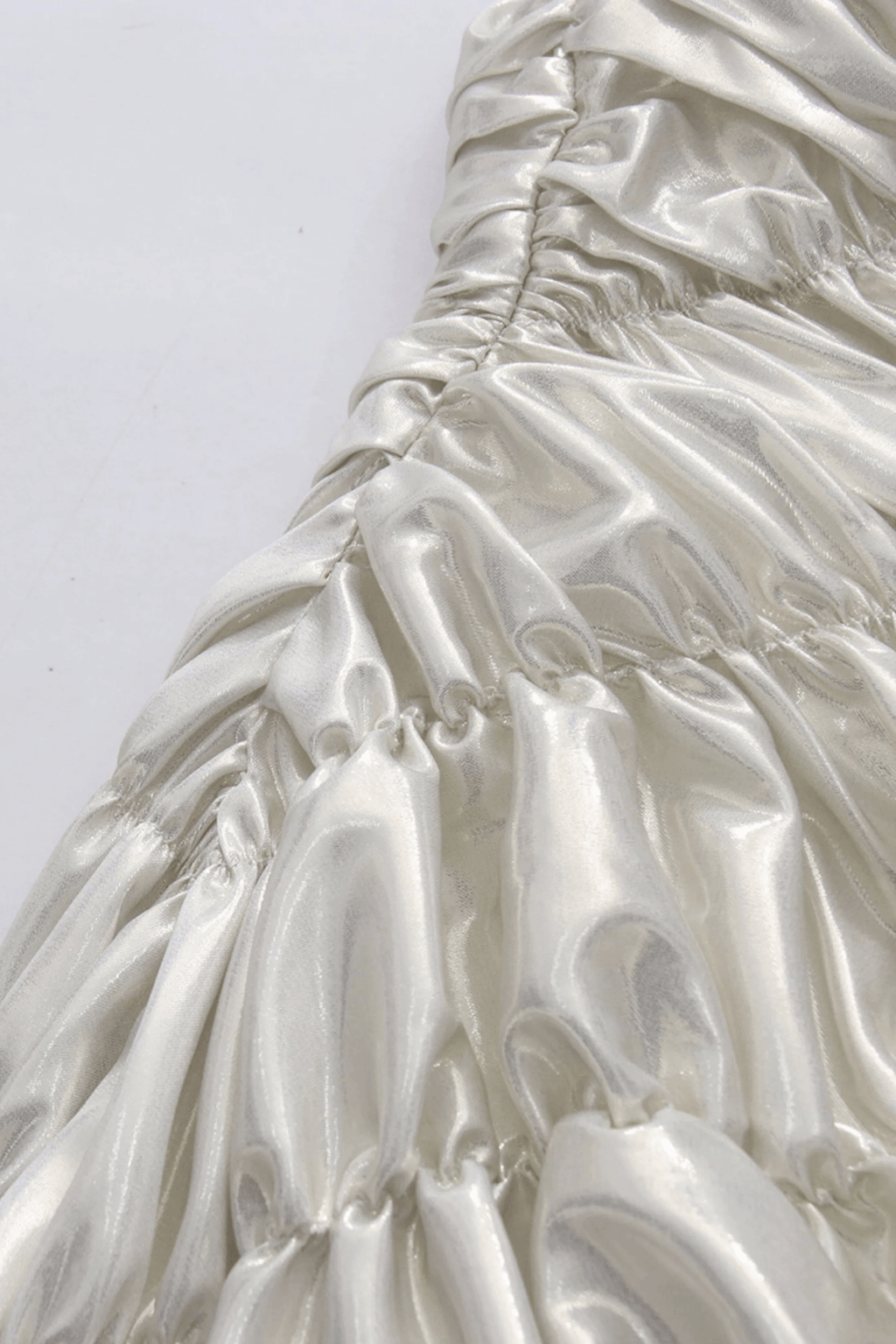 Freya One Shoulder Ruched Asymmetrical Satin Dress Avalabel