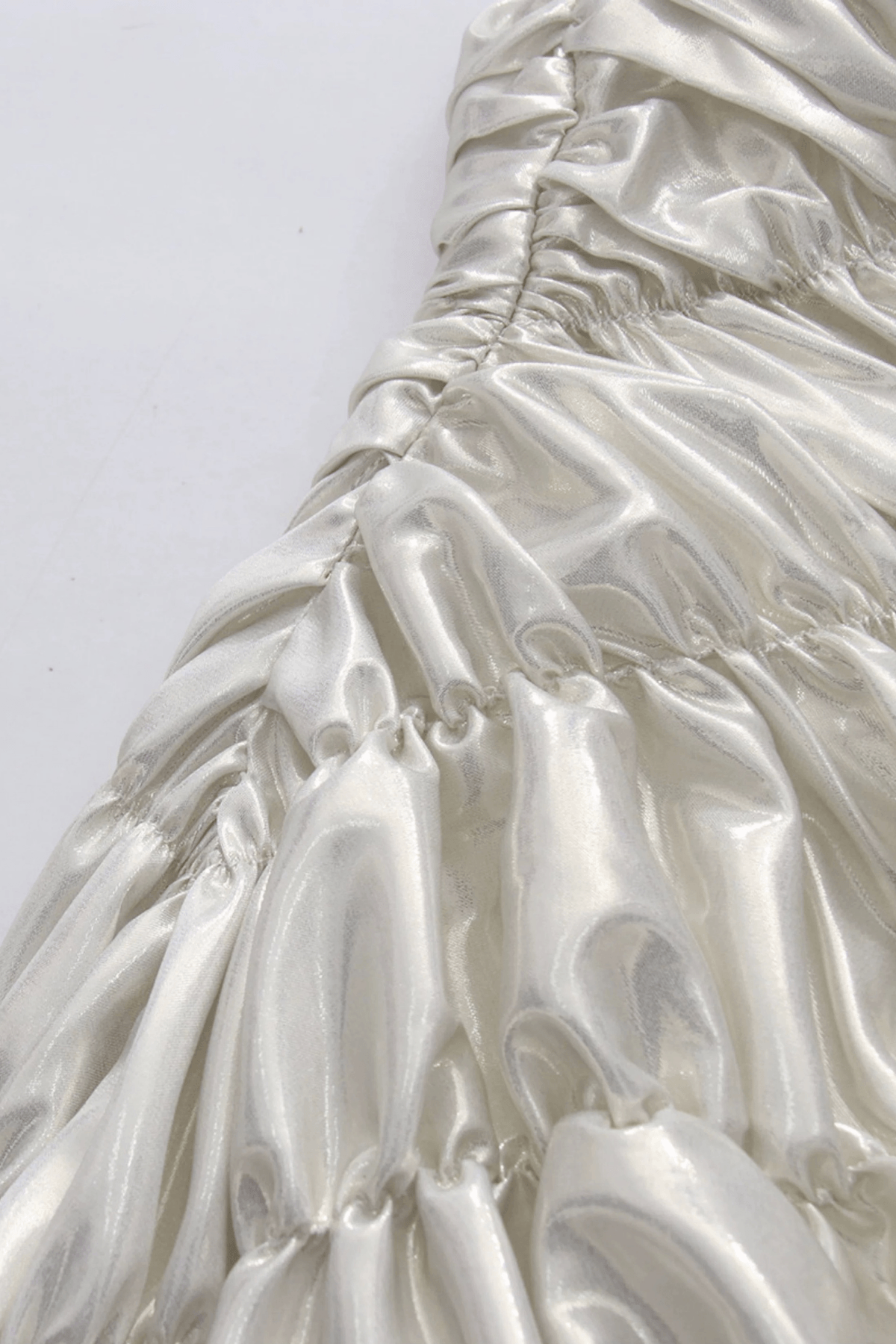 Freya One Shoulder Ruched Asymmetrical Satin Dress Avalabel