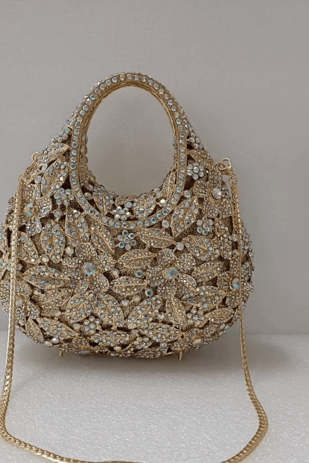 Eden Floral Rhinestone Evening Handbag Avalabel