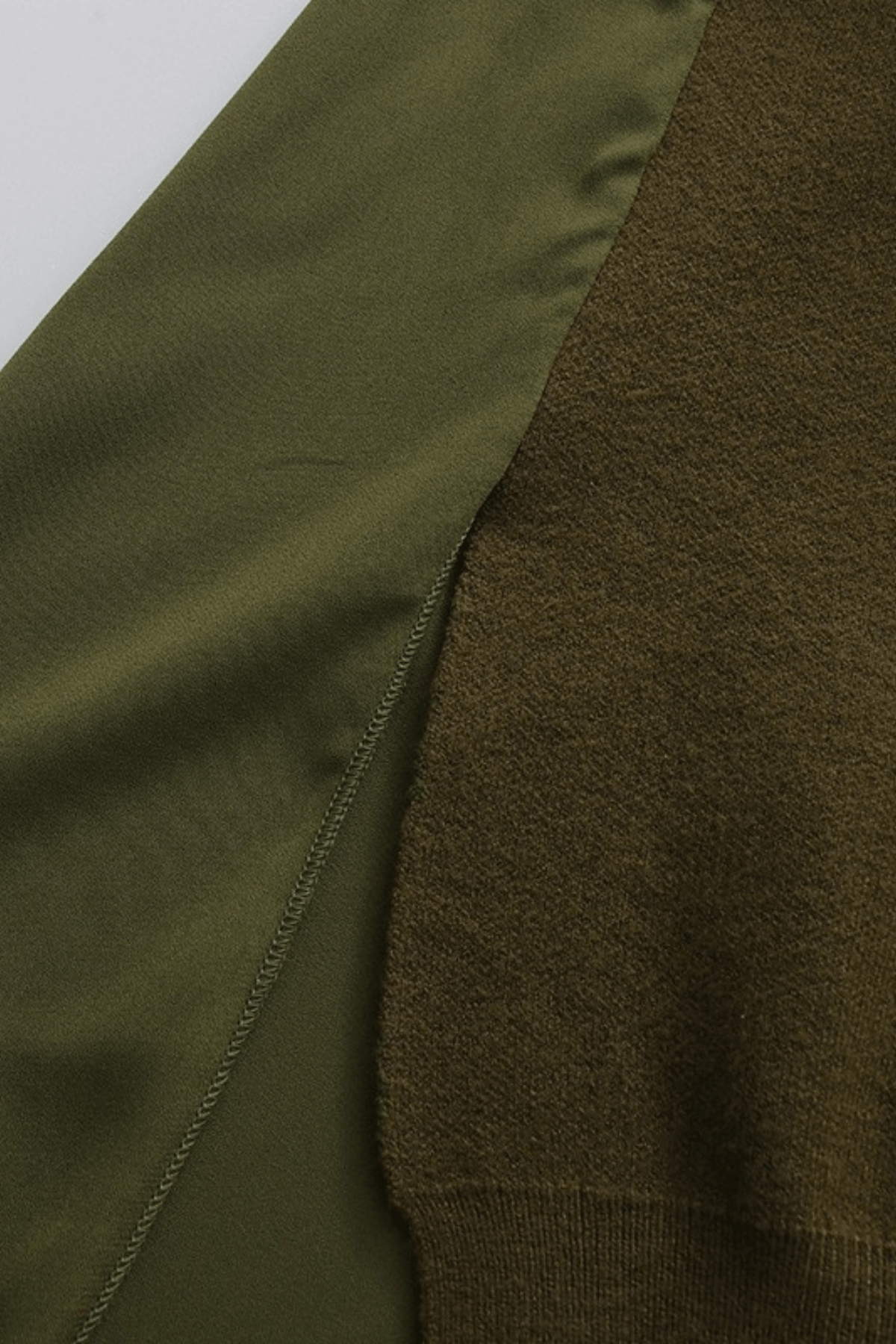 Olive Green Butterfly Embellished Asymmetric Sweater Avalabel