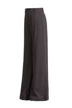 Greta High Waist Front Seam Cuffed Wide Leg Pants Avalabel