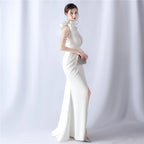 Crafted Flower With Beading Formal Dress Avalabel