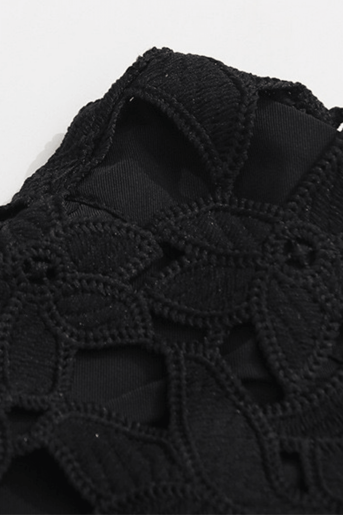 Julia Black 3D Floral Lace Midi Skirt Avalabel