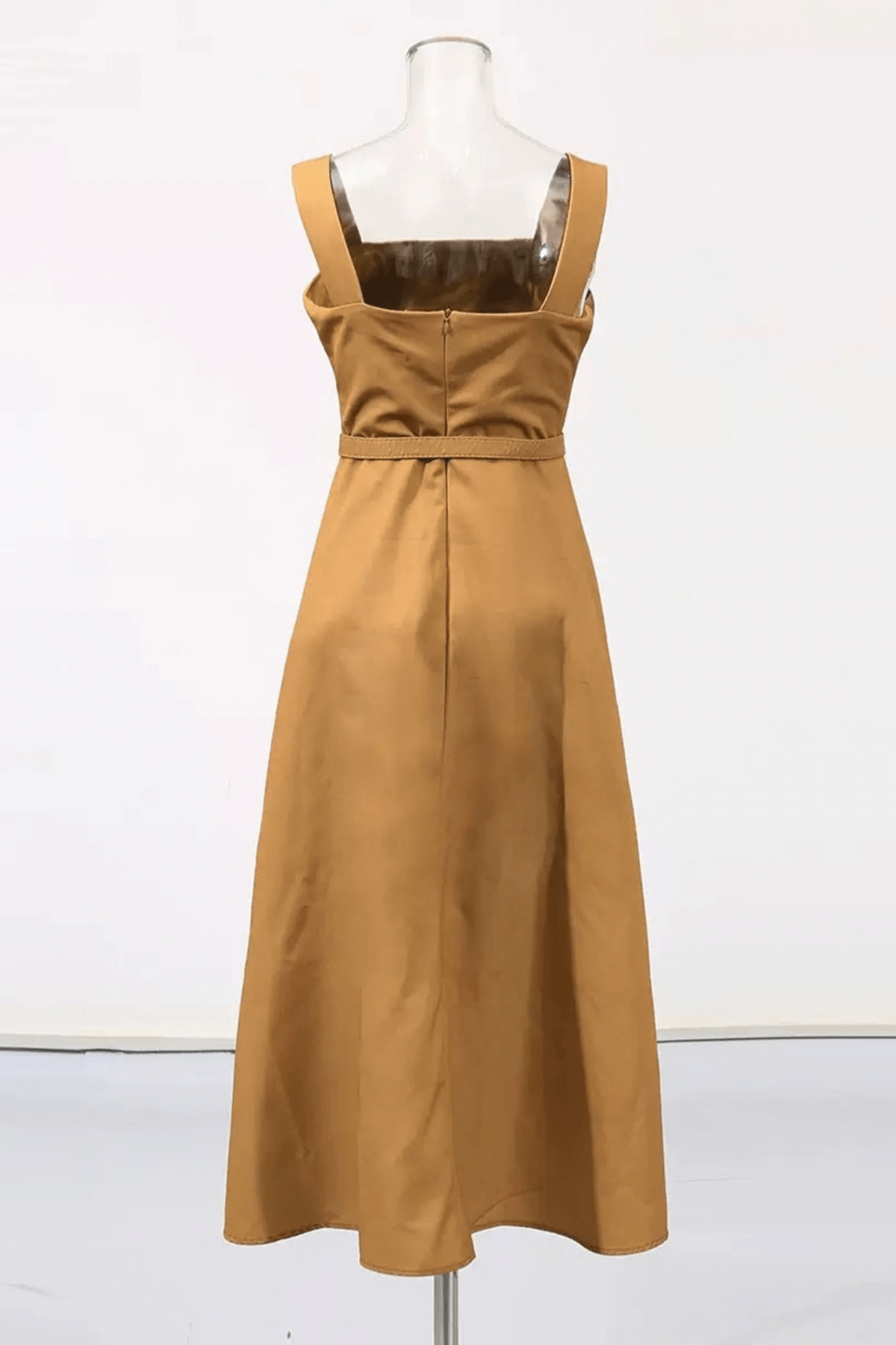 Erica Vintage Floral Print Belted Midi Dress Avalabel