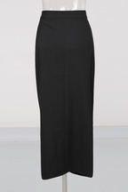 Joan High Waist Button Detail Draped Wrap Midi Skirt Avalabel