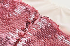 EMBELLISHED SEQUIN MINI DRESS IN PINK Avalabel