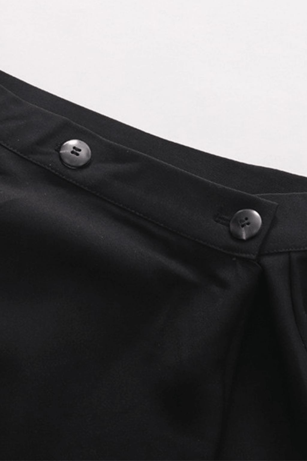 Joan High Waist Button Detail Draped Wrap Midi Skirt Avalabel