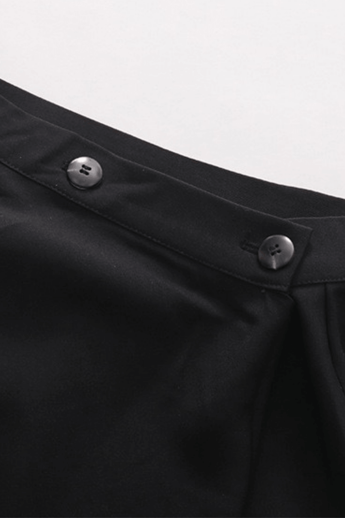 Joan High Waist Button Detail Draped Wrap Midi Skirt Avalabel