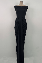 Ciara Elegant Ruched Off Shoulder Maxi Dress Avalabel