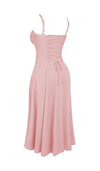 BABY PINK BUSTIER SUNDRESS styleofcb 