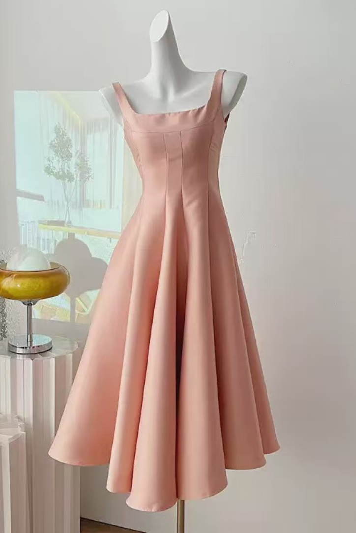 Pink midi dress 