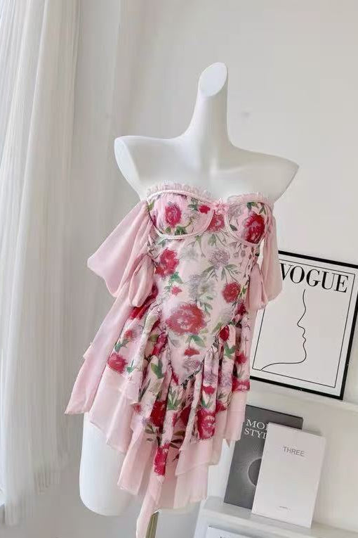 The Rosetta Silk Mini Dress Avalabel
