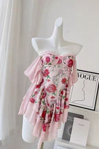 The Rosetta Silk Mini Dress Avalabel