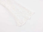 White lace strapless spliced knitted mini dress Avalabel