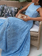 Eyelet Lace Top and Maxi Skirt Set Avalabel