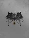 Gothic Vintage Chains Lace Pendant Choker Necklace Avalabel