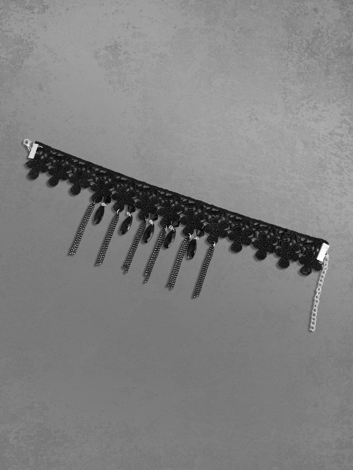 Retro Gothic Fringe Chains Pendant Choker Avalabel